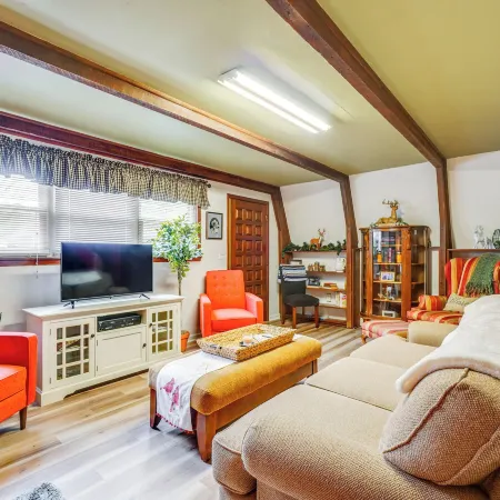 A-frame Cabin w/ Spacious Yard in Tellico Plains!