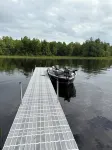 Quiet cabin on Moose Lake in Hayward, Wisconsin.