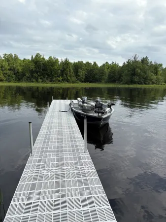 Quiet cabin on Moose Lake in Hayward, Wisconsin.