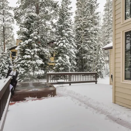 Hot Tub and Ski Shuttle Forested Breckenridge Home!