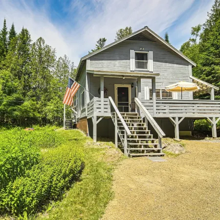 1 Mi to Rangeley Lake: Cabin w/ Wraparound Deck!