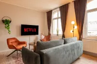 Design - Boxspringbett - 63qm - Arbeitsplatz - Wlan - Parkplatz - Zentral