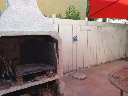 Seaside house with wooded exterior,