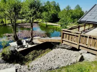 Chalet 5 Personnes - Jaccuzi - Sauna - Étang Privée La Cabane à Sucre