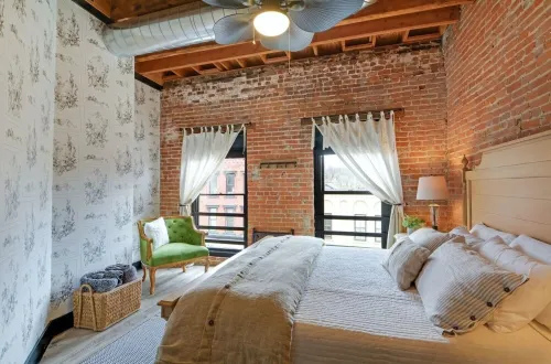 The Loft Suite Sleeps 10! Located overlooking Main Street in downtown Galena, IL