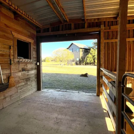 Private, Redwood Cabin with Endless Hill Country Views. Horse & Dog Friendly!