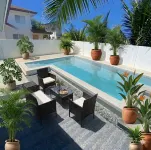 Villa with a pool—a 10-minute walk to the beach