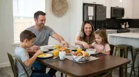 Family Friendly Patio Fireplace BBQ Games - مطابخ