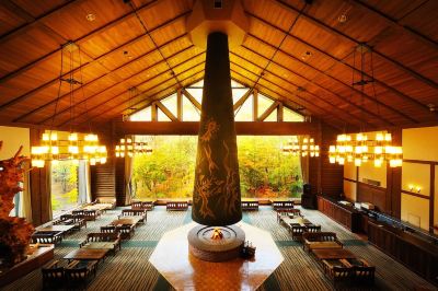 共有エリア 星野リゾート 奥入瀬渓流ホテルの写真