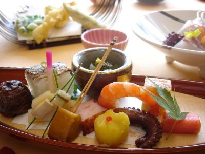 料理 三朝薬師の湯 万翆楼の写真