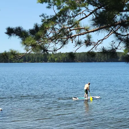 Four season fun, classic LAKEFRONT cabin for families!