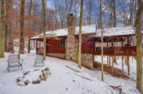 Over the hill and through the woods, to the Cozy Cub cabin we go.