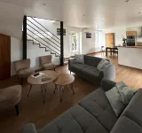 Warm, modern house 50m from the sea