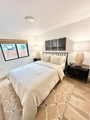 The Sapling -  hot tub, outdoor fireplace & grill close to airport, shopping