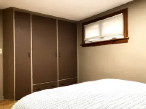 Second floor unit close to downtown Beulah & Crystal Lake for year-round fun!