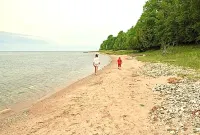 Log Cabin on Tunnel of Trees  with Lake Michigan View!