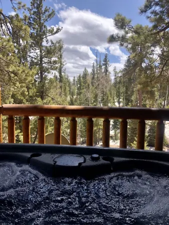 🏔Log Cabin Oasis w/hot tub and movie loft🏜 Отели в г. Duck Creek Village