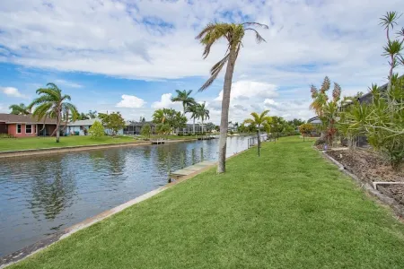 CAPE CORAL FLORIDA WATERFRONT WITH   HEATED POOL, PRIVATE DOCK