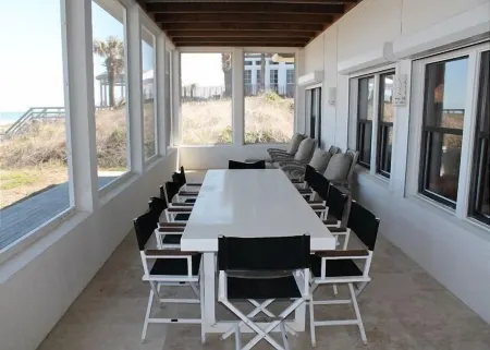 Ocean Front Vacation Home with a Large Screened-in Patio by RedAwning