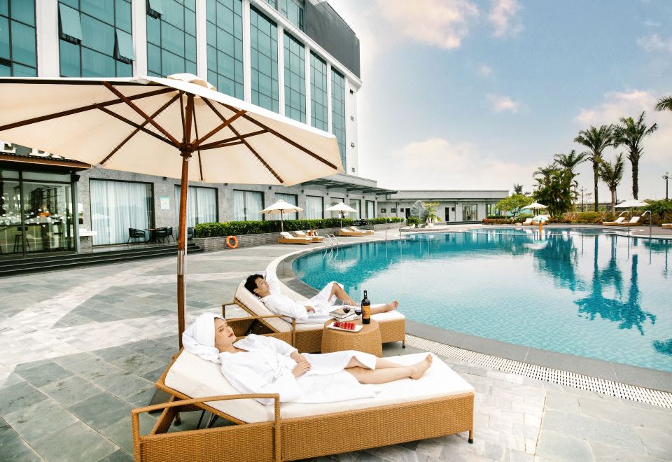 송람 워터프론트 호텔의 객실 내부