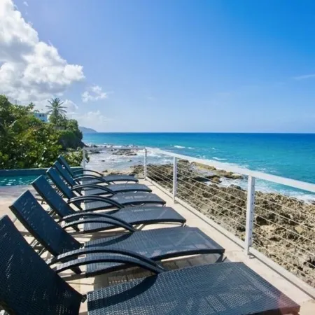Private Gated Ocean Front Villa Pool&Tide Pool Cane Bay Beach Wifi Wedding Venue