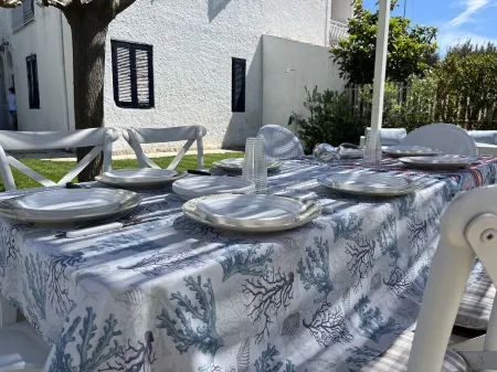 Villa Giorgia, with large garden 50 meters from the beautiful sea of Savelletri.