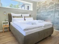 Lychensee villa with lake view, conservatory, fireplace and sauna Hotels in Lychen