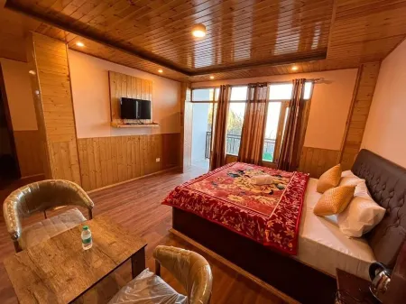 Orchid View Room | w King Sized Bed, Balcony, Food, Parking, Wi-fi