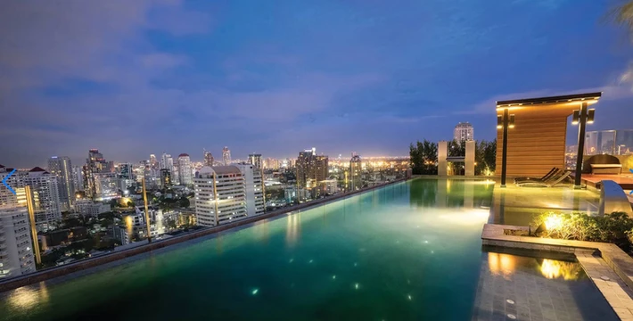 รูปภาพของFree Airport Pick Up Rooftop Pool Gym near BTS Emquartier Shopping city center