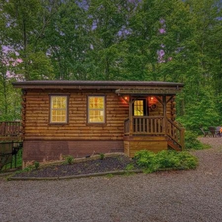 Private Wooded Cabin - Hot Tub Room - Near Trails