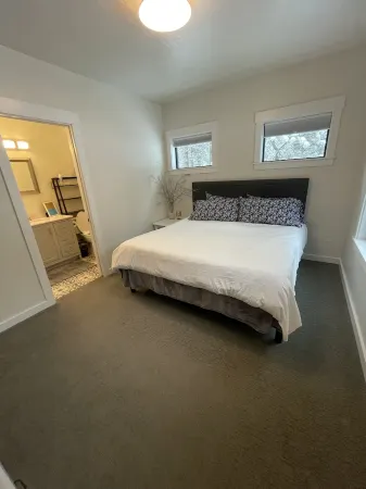 The Highlander, a beautiful cozy modern cabin at Terrace Lakes Resort.