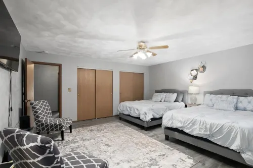 Touch of Class  3-bedroom townhome in Belleville King Bedroom.