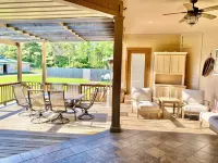 Covey Point offers a cozy space for 12 w/ a game room & an outdoor living area!