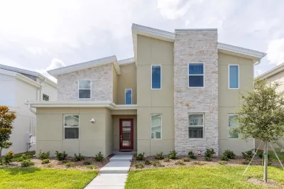 Luxury Lakeview Villa with Game Room + Theater & Free Waterpark Close to Disney Hotels near Osceola History - Pioneer Village