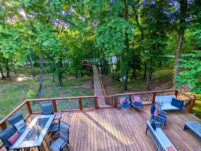 Secluded Riverfront Cabin 5 acres on Little Missouri River Hotels near New Cowhide Cove Campground