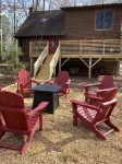 Big Warm Hug of a Cabin! Luxury Linens, Best Coffee Station for Miles Hotels near Lake Wheeler Rd