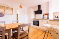 Modern apartment in a half-timbered house in the city center
