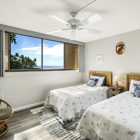 Beautiful 2 Bedroom Ocean Front Building 1 at Kona Makai.