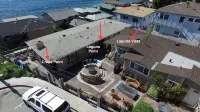 Beautiful Ocean View! Steps to Sand! Private Home with Firepit & 3 Car Driveway!