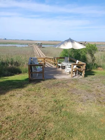COASTAL COTTAGE BOAT DOCK FISH, WHITMARSH IS. SAVANNAH, TYBEE,  GOLF  NATL PARKS