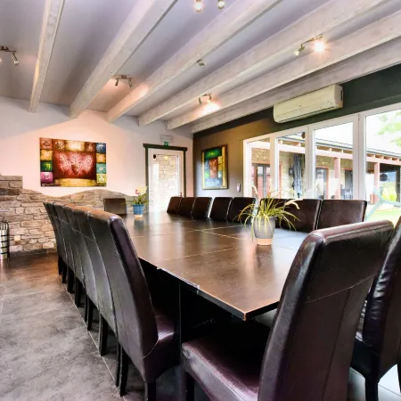 Beautiful Villa with Heated Outdoor Pool, Sauna, Hot Tub in Forest