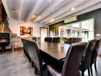 Beautiful Villa with Heated Outdoor Pool, Sauna, Hot Tub in Forest