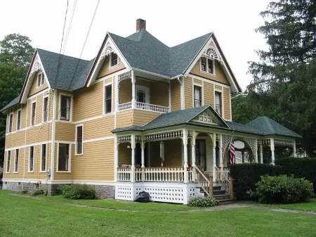 Catskills Victorian With Fireplace & Mountain Views for skiing, fishing & hiking