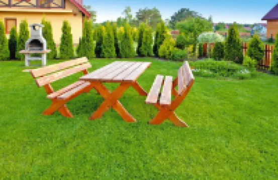 Half of Holiday Home, Terrace, Playground