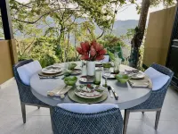 Coastal elegance in a decorator villa overlooking the Whale's Tail