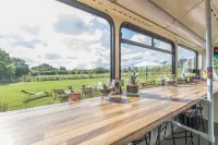 Double Decker Bus on an Alpaca Farm Sleeps 8, 5 Mins Drive to Dartmoor
