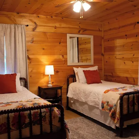 Charming 3-bedroom cabin with a view, AC/wifi located near Mountain View