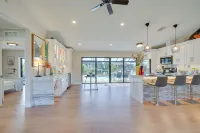 Poolside Oasis w/ Boat Dock! Cape Coral Retreat - parking