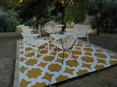 "Home from Home" with outdoor spaces for eating and relaxing, 5 minutes from the sea.