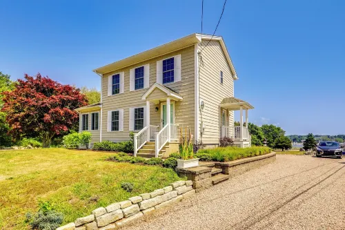 Walk to Pawcatuck River: Family-Friendly Home!